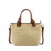Bolso Shopper De Hombro Rafia Paja